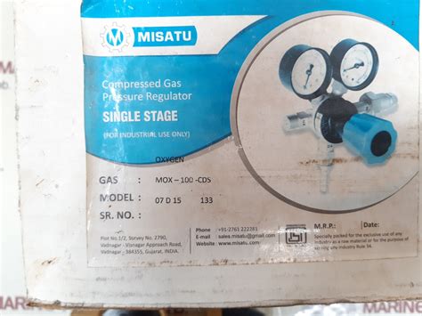 Misatu mox-100-cds compressed gas pressure regulator – Aeliya Marine