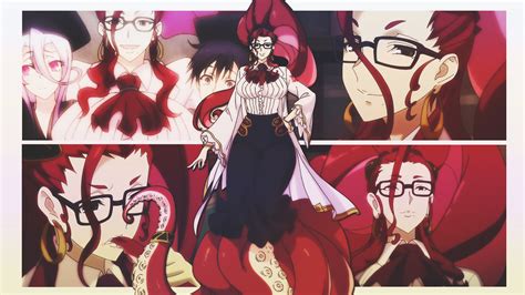earring, glasses, hoop earrings, monster girl, tentacles, Monster Musume no Oisha-san, collage ...