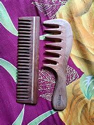 Buy Rufiys Neem Wooden Comb Set | Wide Tooth Comb For Women & Men ...