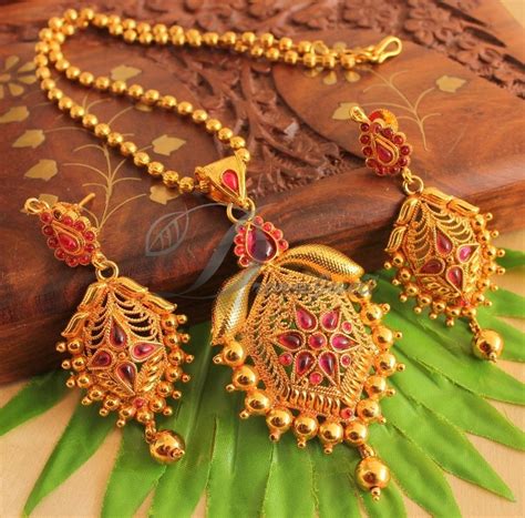 Gold Plated Kemp Designer Necklace Set-dj11274 – dreamjwell