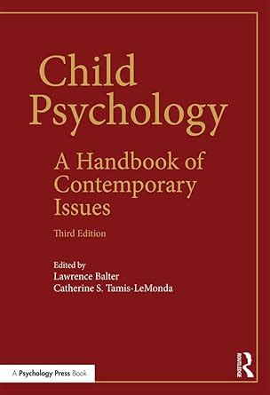 Child Psychology: A Handbook of Contemporary Issues eBook : Balter ...