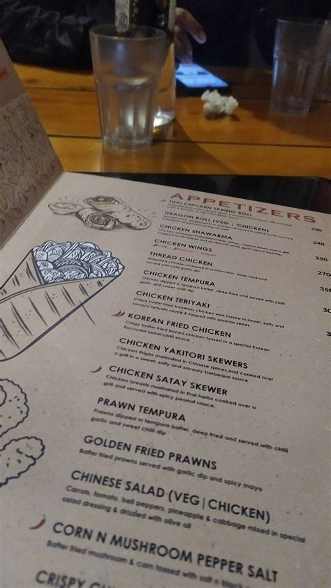 Menu at FAT PANDA, Srinagar