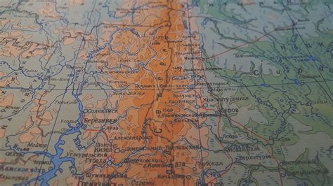 1967 Vintage Map of the Urals - Etsy