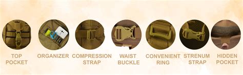 F Gear Military Tactical 29 Liter Khaki Backpack – F Gear.in