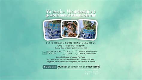 Mosaic a Madhatter Tea Pot at Montebello Design Centre, 31 Newlands Ave ...