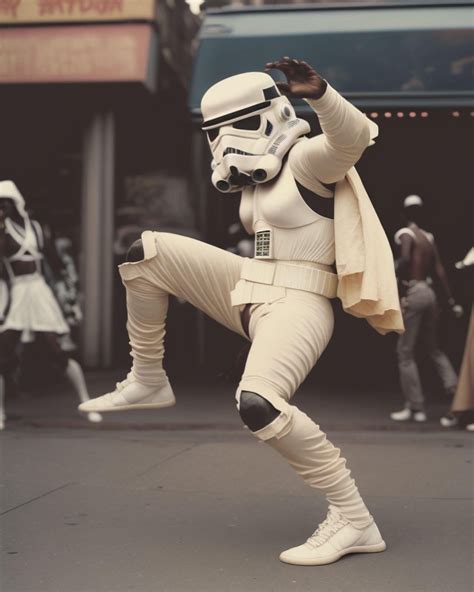 Star Wars characters caught break dancing in the Streets of New York ...
