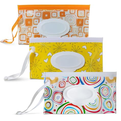 Buy R V Essential Portable Wet Wipe Pouch [3-Pack] Â– Entyle Reusable ...