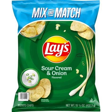 Lay's, Sour Cream & Onion Flavored, Potato Chips - SmartLabel™