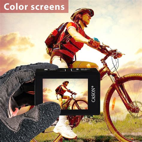 CASON CN50 Action Camera with 3000 mAh Inbuilt Battery (3-4 Hrs Work t ...