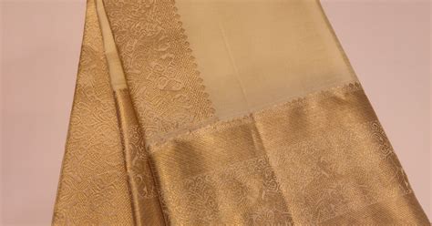 Kanchipuram Silk Plain Cream Dhoti | Kankatala