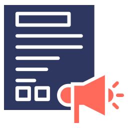 Press release - Free communications icons