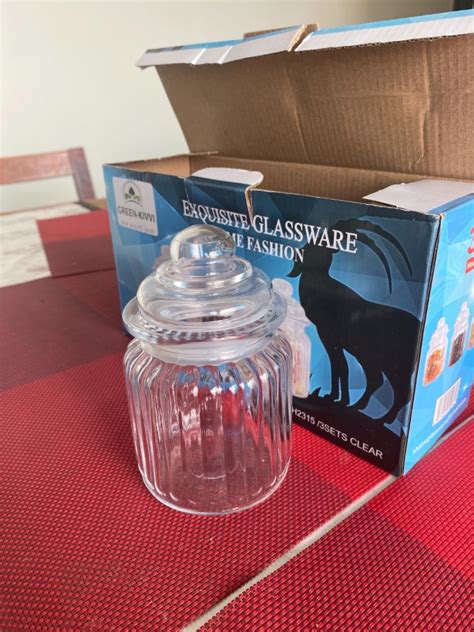 GTR Colored Glass Jar, Pickle Jar, Storage Container, with Air Tight ...