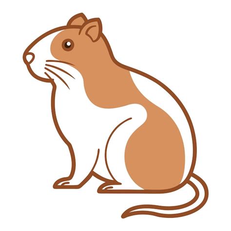 Gopher line art vector illustration | Premium Vector