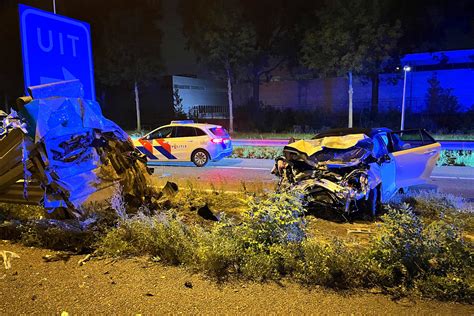 Automobilist crasht na achtervolging op snelweg A12 bij Zoetermeer | 112 Nieuws Nederland