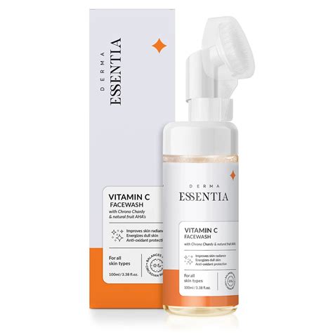 Derma Essentia Vitamin C Foaming Face Wash | Gentle Exfoliating Face ...