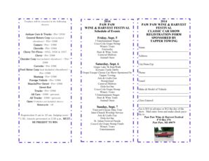 Fillable Online 2014 PAW PAW WINE & HARVEST FESTIVAL CLASSIC CAR ...