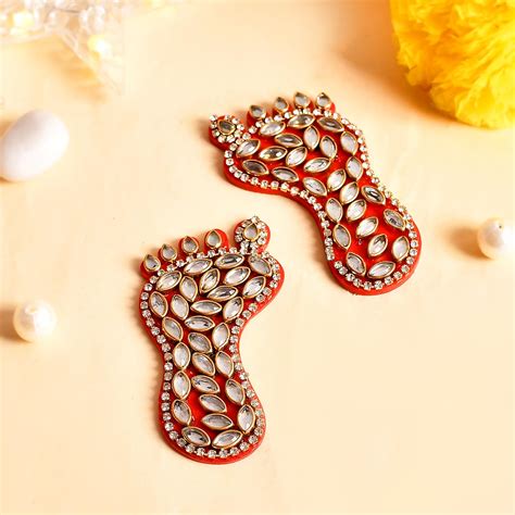 Buy ascension Set of 1 Laxmi ji Charan Paduka Maa Laxmi ji Charan for ...