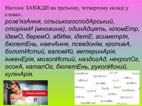 Презентація до уроку "Наголос. Основні правила наголошування слів ...