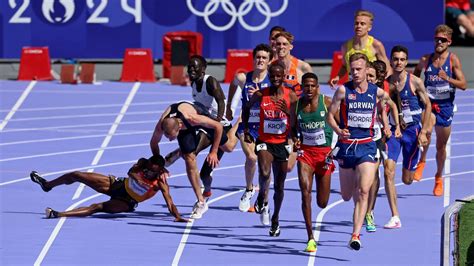 Image result for Example of Runner Falling in Olympics