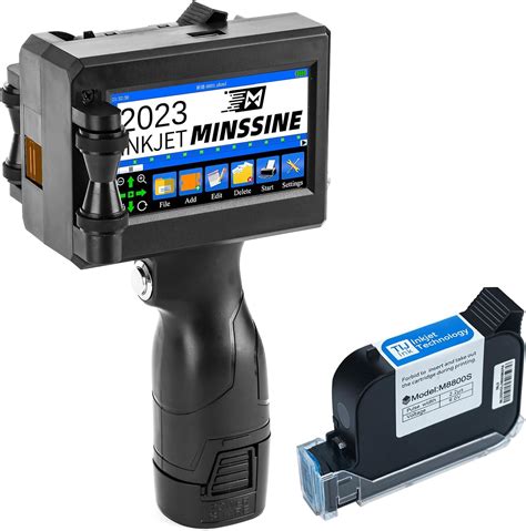 Minssine Handheld Inkjet Printer Gun MS-Z10 with 42ml India | Ubuy