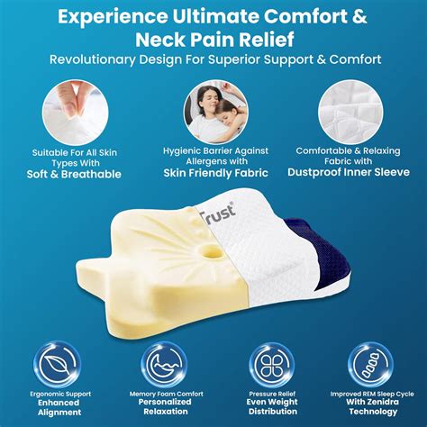 Buy Online Dr Trust Cervical Neck Pillow | Memory Foam Neck Cervical Pillow