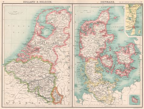 Map Of Belgium And Denmark