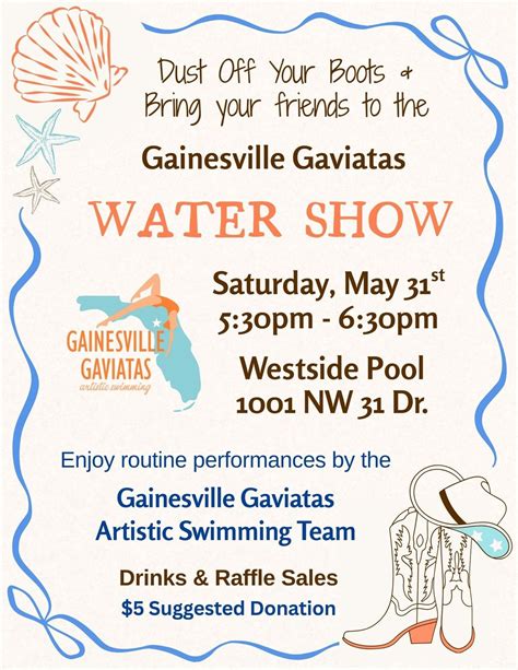 Gainesville Gaviatas Artistic Swimming Water Show, City of Gainesville ...