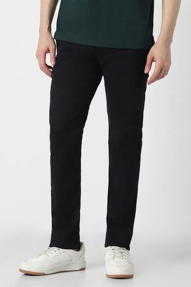 Buy Men Black Solid Low Skinny Fit Casual Trousers Online - 40086806 ...