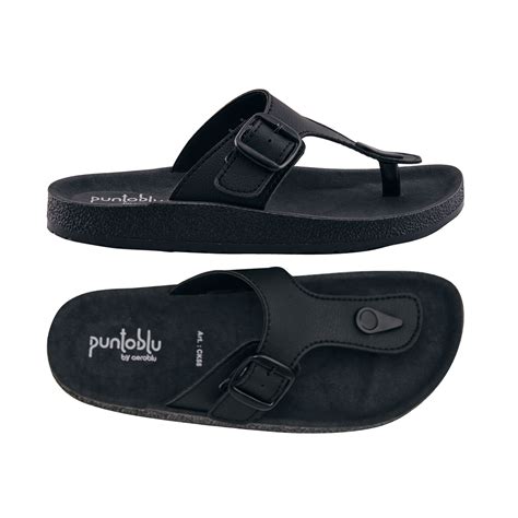 Puntoblu CK55 Men’s Casual Wear T-Strap Flat Slippers – Aeroblu