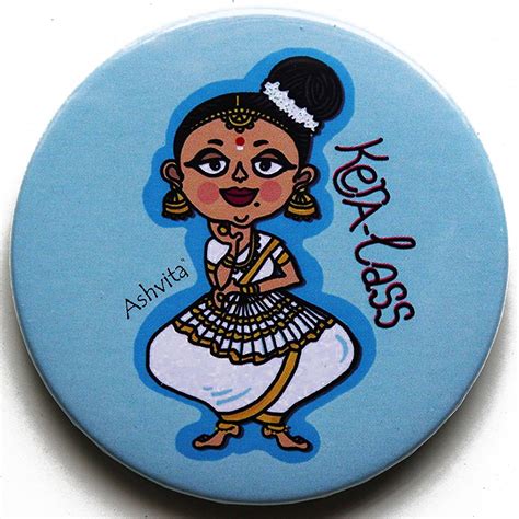 Ashvita Design Studio - Keralass - Circular Plastic Button Badge With ...