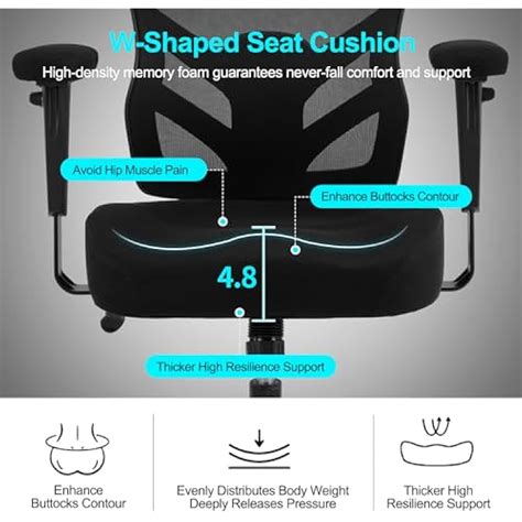 YFO Ergonomic Office Chair, Mesh Computer Desk Chair India | Ubuy