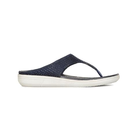 Buy Bata Blossom Women Navy Blue Flipflops Online