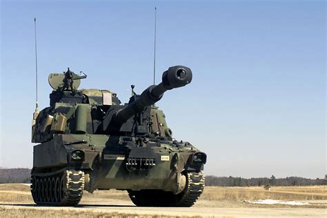 M109A6 Paladin 155mm Self-Propelled Artillery System.