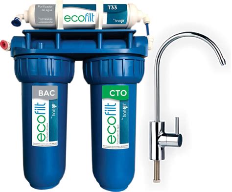 FINEFILT | Filtro de Agua para casa ECOFILT 3 Etapas con Carbón ...