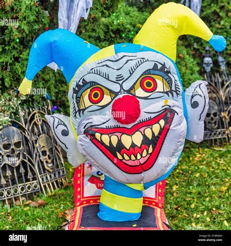 Halloween Clown Face Stock Photo - Alamy