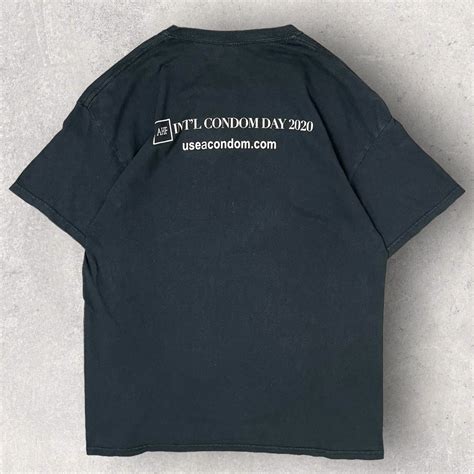 international condom day t shirt 00s | focus