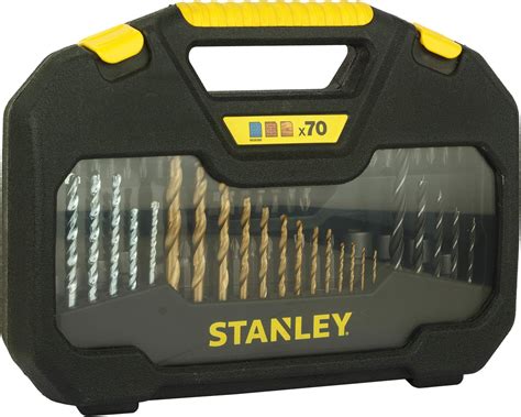 STANLEY STA7184-XJ Titanium Drill Bit Set (70pc) (Yellow & Black ...