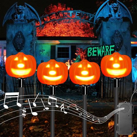 Brightown Animated Halloween Pumpkin Lights Outdoor with Dynamic Face ...
