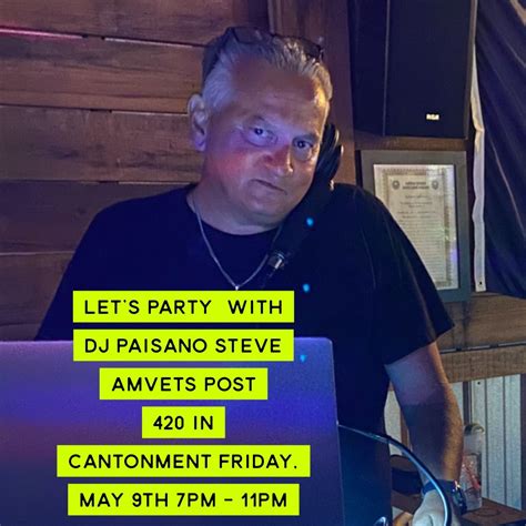 DJ Paisano Steve , 623 N State HWY 95A, Cantonment, FL, 9 May 2025 ...