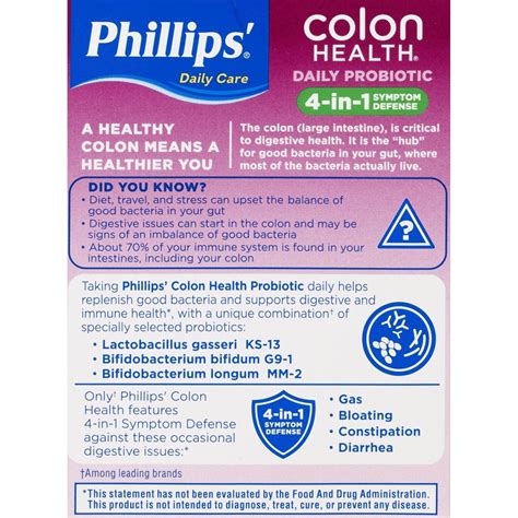 Phillips' Colon Health Probiotic Supplement Capsules | Pick Up In Store ...