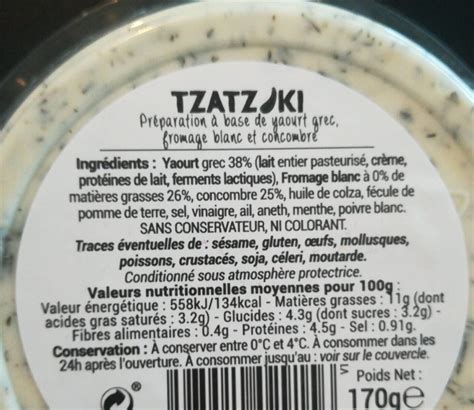 Tzatziki 170 g, Ensoleil'ade, Code Ean 3585510029156