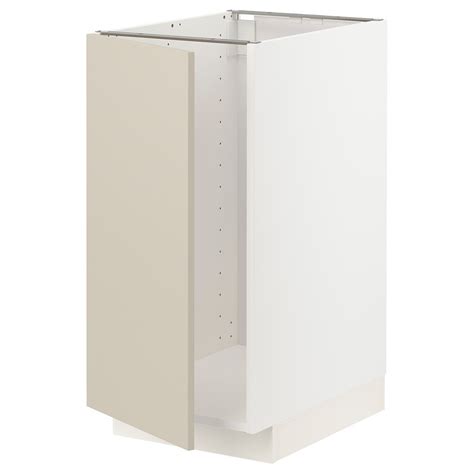 METOD base cab f sink/waste sorting, white/Havstorp beige, 40x60x80 cm ...