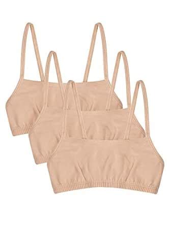 Buy Fruit of the Loom Girls' Big Cotton Spaghetti Strap Sport 3 Pack ...