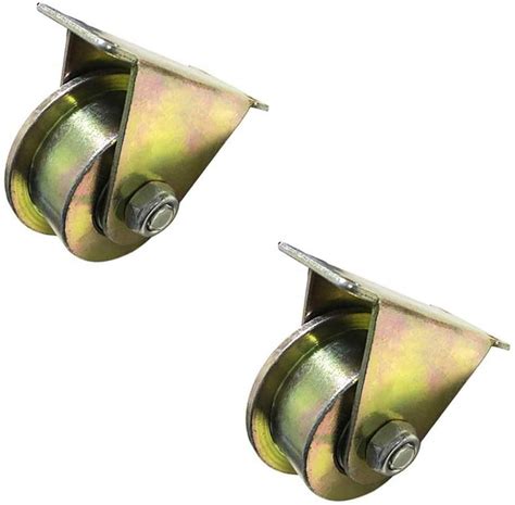 Buy 2 T-Groove Track Rail Wheel,Rigid Caster,for Inverted Track,Rolling ...