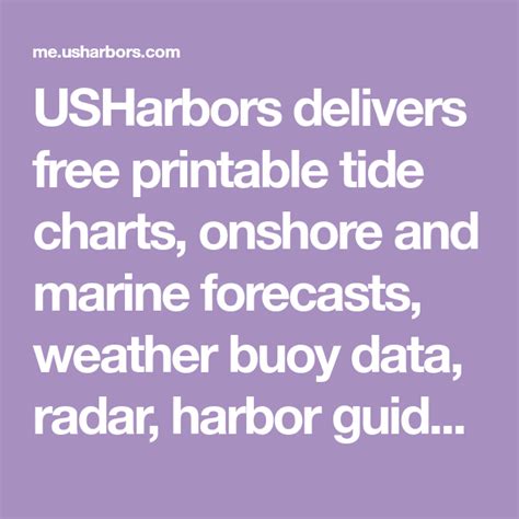 Bar Harbor Tide Chart - Educational Chart Resources