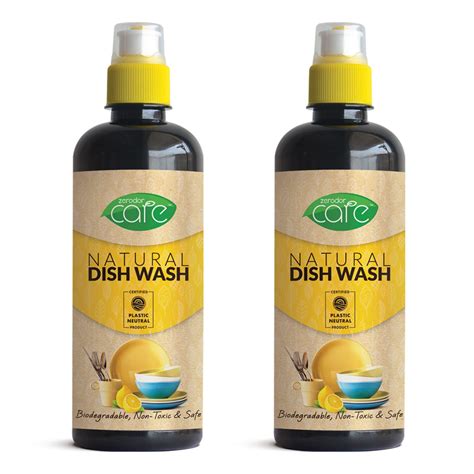 Zerodor Care Chemical Free Natural Dish Wash Liquid for Utensils | 400 ...