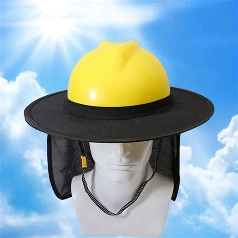Construction Safety Reflective Hard Hat Neck Shield Helmet Sun Shade ...