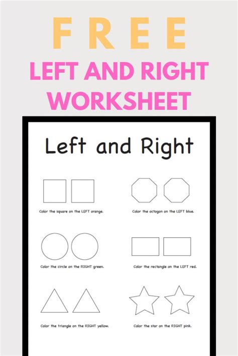 Image result for Learning Left and Right Worksheets