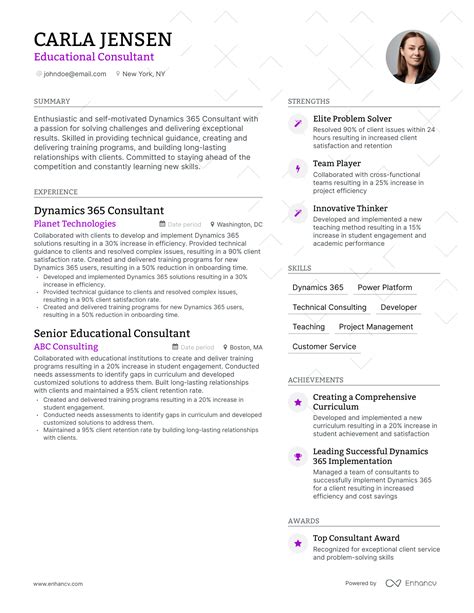 5 Educational Consultant Resume Examples & Guide for 2023