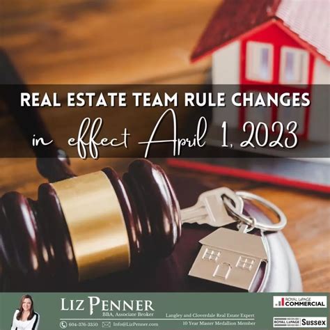 Real Estate Team Rule Changes - Liz Penner | Langley Realtor